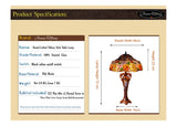 Limited Edition@Huge 18"(46cm wide )Rose Style Tiffany Table Lamp Limited Edition@Huge 18"(46cm wide )Rose Style Tiffany Table Lamp
