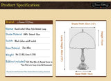 12" Rose Style Tiffany Bedside Lamp 12" Rose Style Tiffany Bedside Lamp
