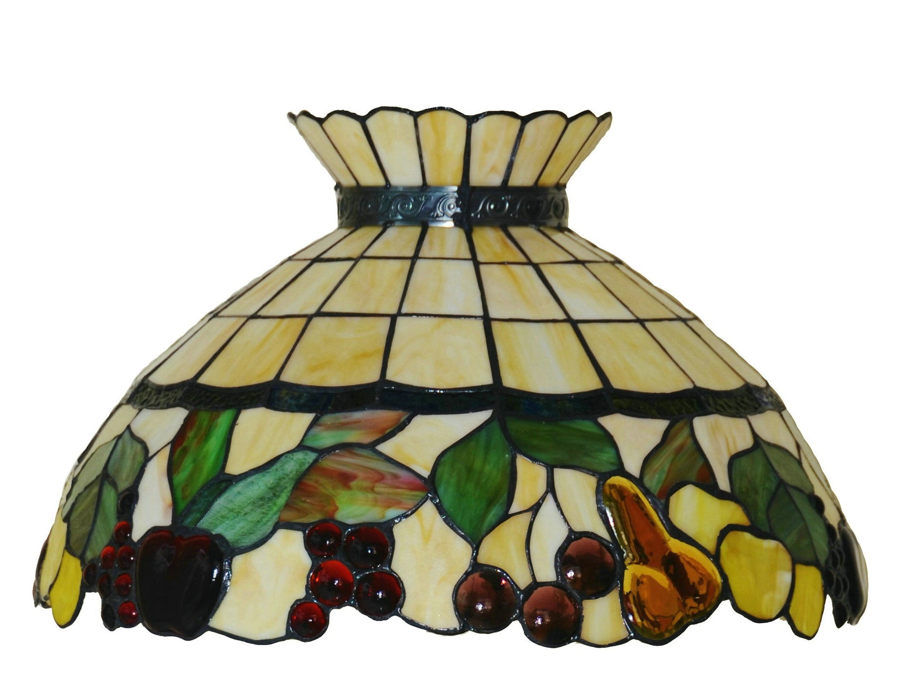 Huge 18" Vintage Fruit Crown Style Table Lamp Tiffany Stained Glass Table Lamps@ Limited Stock only Huge 18" Vintage Fruit Crown Style Table Lamp Tiffany Stained Glass Table Lamps@ Limited Stock only