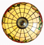 Large 16" Red Rose Leadlight Stained Glass Tiffany Table Lamp Large 16" Red Rose Leadlight Stained Glass Tiffany Table Lamp
