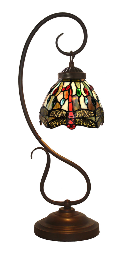 Blue dragonfly Tiffany Accent Table Lamp