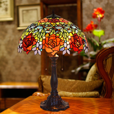 Huge 18" inches Blooming Rose Style Tiffany Table Lamp @ Limited Stock only Huge 18" inches Blooming Rose Style Tiffany Table Lamp @ Limited Stock only