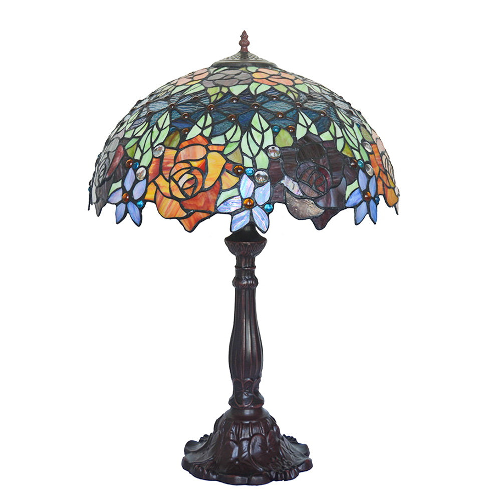 Huge 18" inches Blooming Rose Style Tiffany Table Lamp @ Limited Stock only Huge 18" inches Blooming Rose Style Tiffany Table Lamp @ Limited Stock only