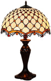 Large Amazing 16" Beaded Tiffany Table Lamp Large Amazing 16" Beaded Tiffany Table Lamp