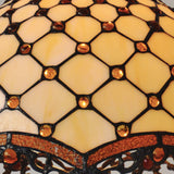 Large Amazing 16" Beaded Tiffany Table Lamp Large Amazing 16" Beaded Tiffany Table Lamp