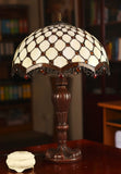 Large 16" Beaded Leadlight Stained Glass Tiffany Table Lamp Large 16" Beaded Leadlight Stained Glass Tiffany Table Lamp