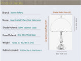 Classical 8" Blue Wisteria Style Tiffany Mini Table Lamp Classical 8" Blue Wisteria Style Tiffany Mini Table Lamp