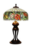 Huge 20 inches Wide Tiffany Reproduction Traditional Rose Table Lamp Huge 20 inches Wide Tiffany Reproduction Traditional Rose Table Lamp