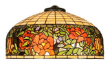 Huge 20 inches Wide Tiffany Reproduction Traditional Rose Table Lamp Huge 20 inches Wide Tiffany Reproduction Traditional Rose Table Lamp