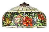 Huge 20 inches Wide Tiffany Reproduction Traditional Rose Table Lamp Huge 20 inches Wide Tiffany Reproduction Traditional Rose Table Lamp