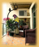 Elegant Tiffany Green Parrot Novelty Pendant Light Elegant Tiffany Green Parrot Novelty Pendant Light