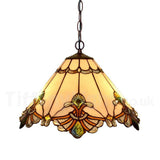 12" White Jewel Carousel Tiffany Stained Glass Shade Downlight Tiffany Pendant Lights 12" White Jewel Carousel Tiffany Stained Glass Shade Downlight Tiffany Pendant Lights