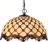 16" Bead Stained Glass Leadlight Tiffany Pendant Light 16" Bead Stained Glass Leadlight Tiffany Pendant Light