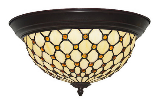 Elegant Bead Tiffany Style  Flush Mount Ceiling Lights