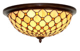 Large  3 lights Bead Tiffany Style  Flush Mount Ceiling Lights Large  3 lights Bead Tiffany Style  Flush Mount Ceiling Lights