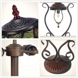 Huge 18" Grape Style Double Lights Traditional Tiffany Table Lamp Huge 18" Grape Style Double Lights Traditional Tiffany Table Lamp