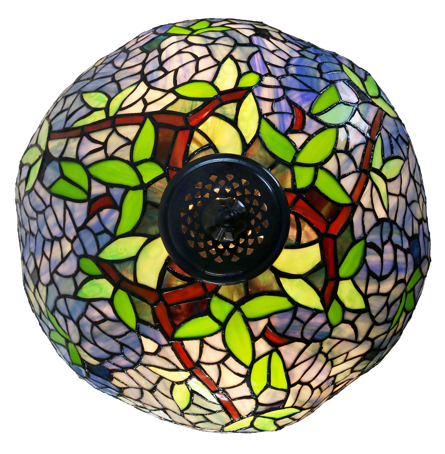 Large 17" Blue Wisteria Style Tiffany Floor Lamp Large 17" Blue Wisteria Style Tiffany Floor Lamp