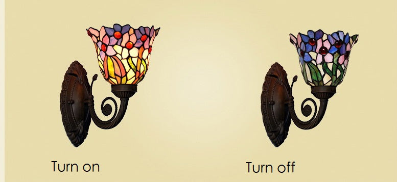 Flower Orchid Style Tiffany Wall up lights wall Sconce Flower Orchid Style Tiffany Wall up lights wall Sconce