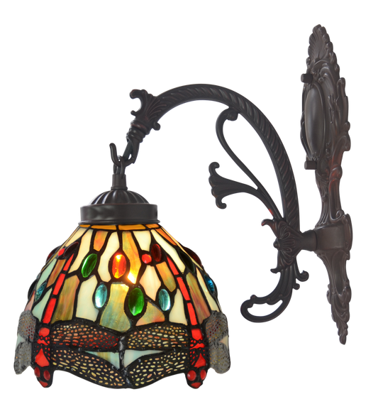Colorful Dragonfly Tiffany Wall down lights wall Sconce