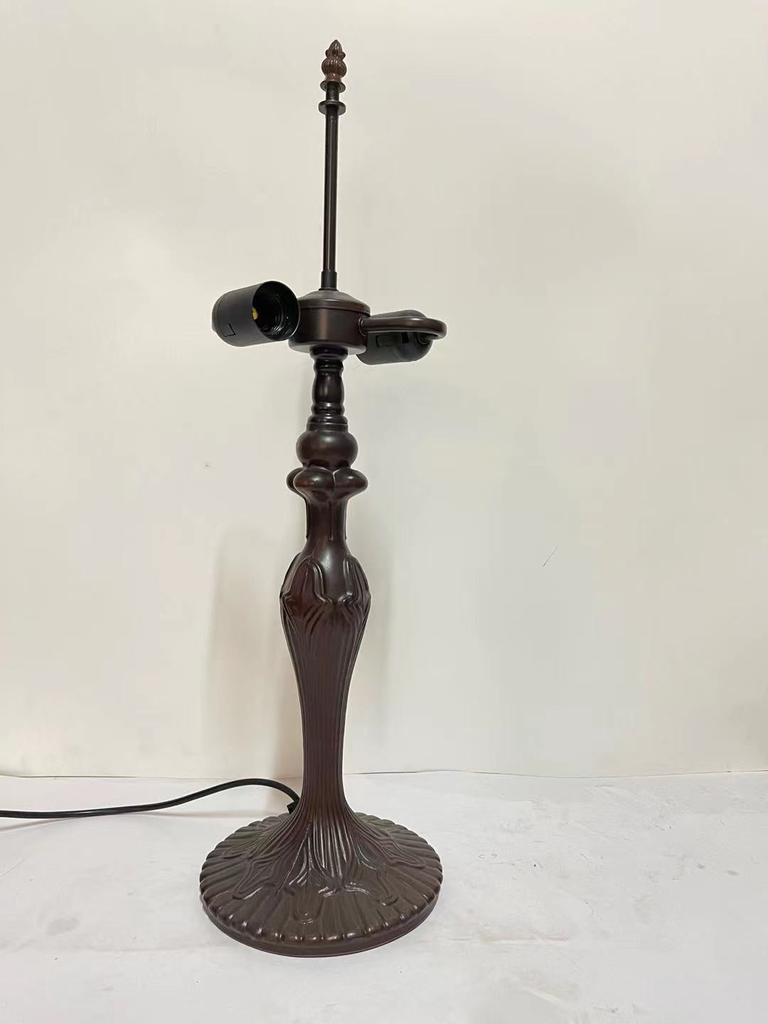 2 Lights  Metal Vintage Lamp Base  for 16" /18" Tiffany Table Lamp 2 Lights  Metal Vintage Lamp Base  for 16" /18" Tiffany Table Lamp
