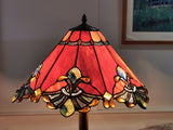 Large Jewel Carousel Red Stained Glass Tiffany Floor Lamp Large Jewel Carousel Red Stained Glass Tiffany Floor Lamp