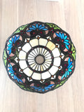 Boheme Style Stained Glass Bridge Arm Tiffany Floor Lamp Boheme Style Stained Glass Bridge Arm Tiffany Floor Lamp