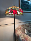 Limited Editon Hugh 20" Flower Style Leadlight Tiffany Floor Lamp Limited Editon Hugh 20" Flower Style Leadlight Tiffany Floor Lamp
