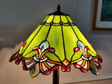 Large Jewel Carousel Green  Stained Glass Tiffany Floor Lamp Large Jewel Carousel Green  Stained Glass Tiffany Floor Lamp