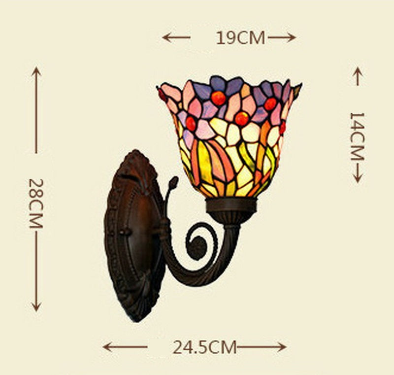 Flower Orchid Style Tiffany Wall up lights wall Sconce Flower Orchid Style Tiffany Wall up lights wall Sconce