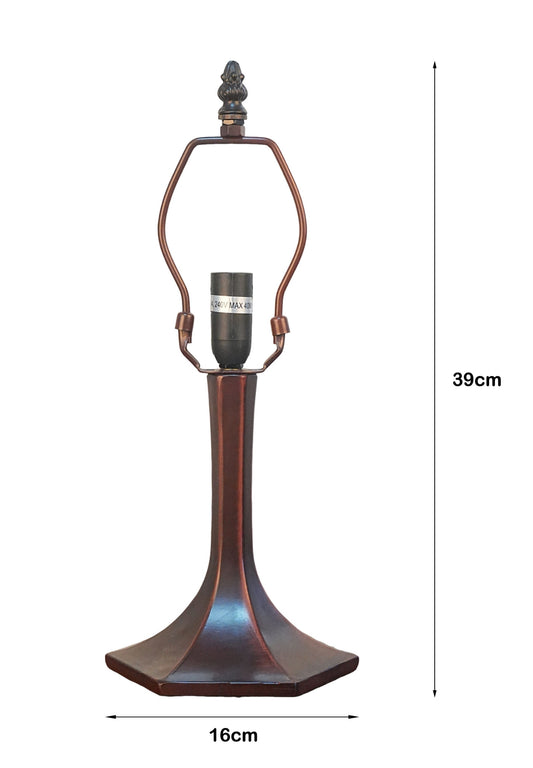 1 Lights  Vintage Lamp Base  for 10" Tiffany Lamp Shade