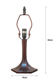 1 Lights  Vintage Lamp Base  for 10" Tiffany Lamp Shade