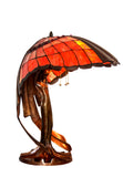 Joanne Tiffany Signature Collection Flying Lady Table Lamp With Bronze Base