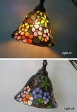 Vivid Buterfly Leadlight Stained Glass Bridge Arm Tiffany  Floor Lamp