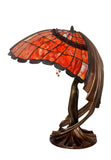 Joanne Tiffany Signature Collection Flying Lady Table Lamp With Bronze Base
