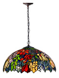 Timeless Collectio@18 inches Flaming Trumpet Flower Style Tiffany Pendant Light