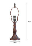 Metal Vintage Lamp Base  for 8" Wide Tiffany Mini Table Lamp