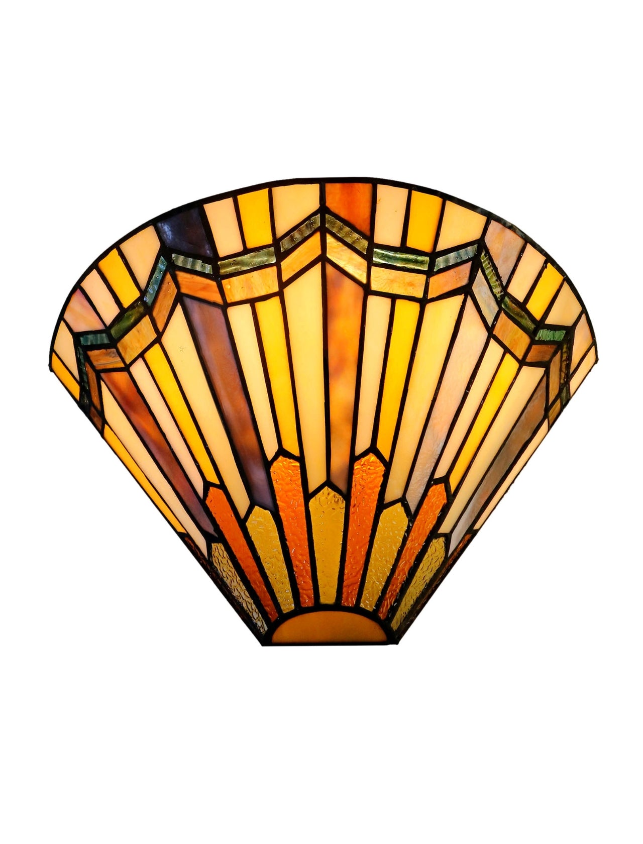 Art Noumea Geometric Stained Glass Tiffany Wall Light Wall Sconce