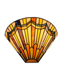 Art Noumea Geometric Stained Glass Tiffany Wall Light Wall Sconce