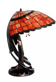 Joanne Tiffany Signature Collection Flying Lady Table Lamp With Bronze Base