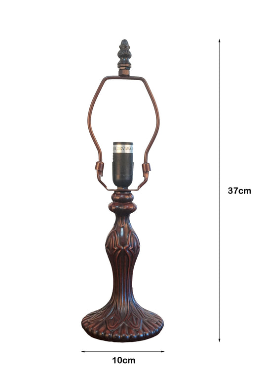 Vintage 1 Lights  Metal Vintage Lamp Base  for 8" Wide Tiffany Mini Table Lamp