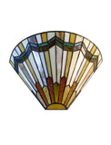 Art Noumea Geometric Stained Glass Tiffany Wall Light Wall Sconce