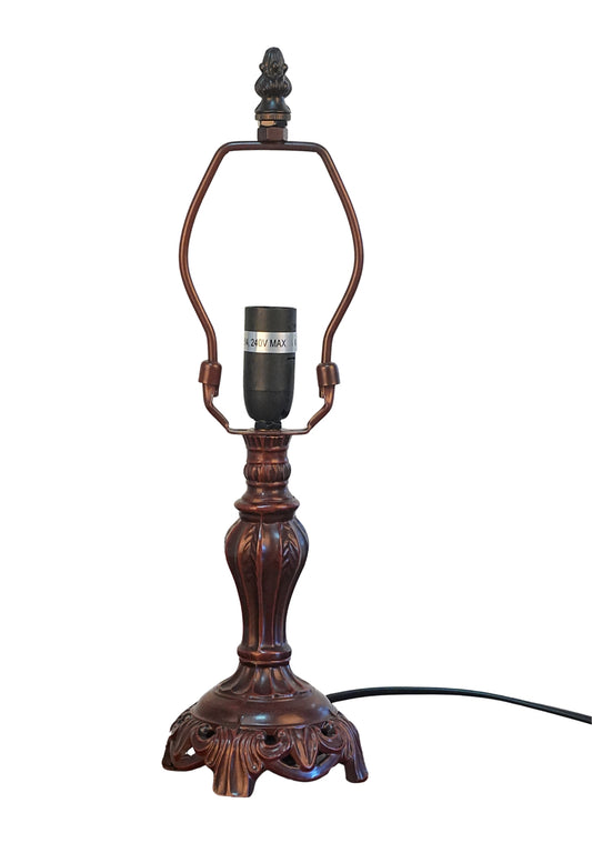 Metal Vintage Lamp Base  for 8" Wide Tiffany Mini Table Lamp