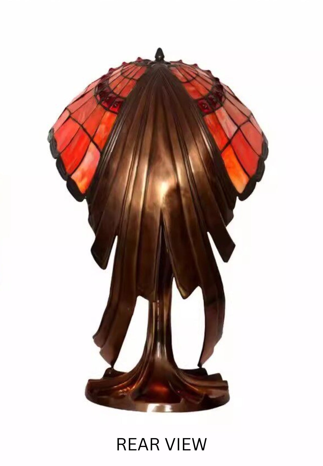 Joanne Tiffany Signature Collection Flying Lady Table Lamp With Bronze Base