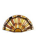 Art Noumea Geometric Stained Glass Tiffany Wall Light Wall Sconce