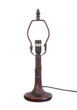 Tree Trunk Lamp Base  for 10" Tiffany Table Lamp Shade