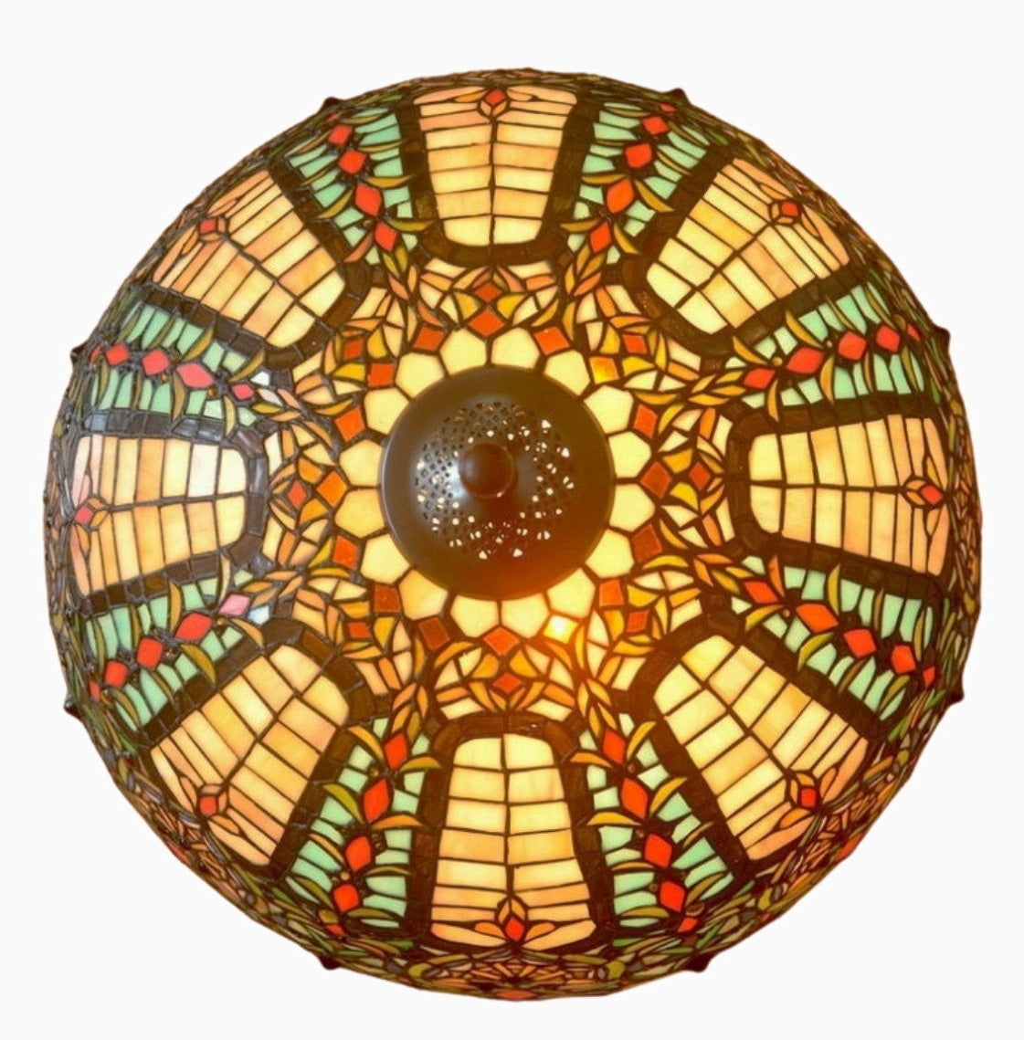 Gorgeous Huge 22" Baroque style Tiffany Floor Lamp (only 1)