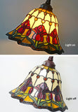 Art Nouveau Tulip Stained Glass Bridge arm Tiffany Floor Lamp