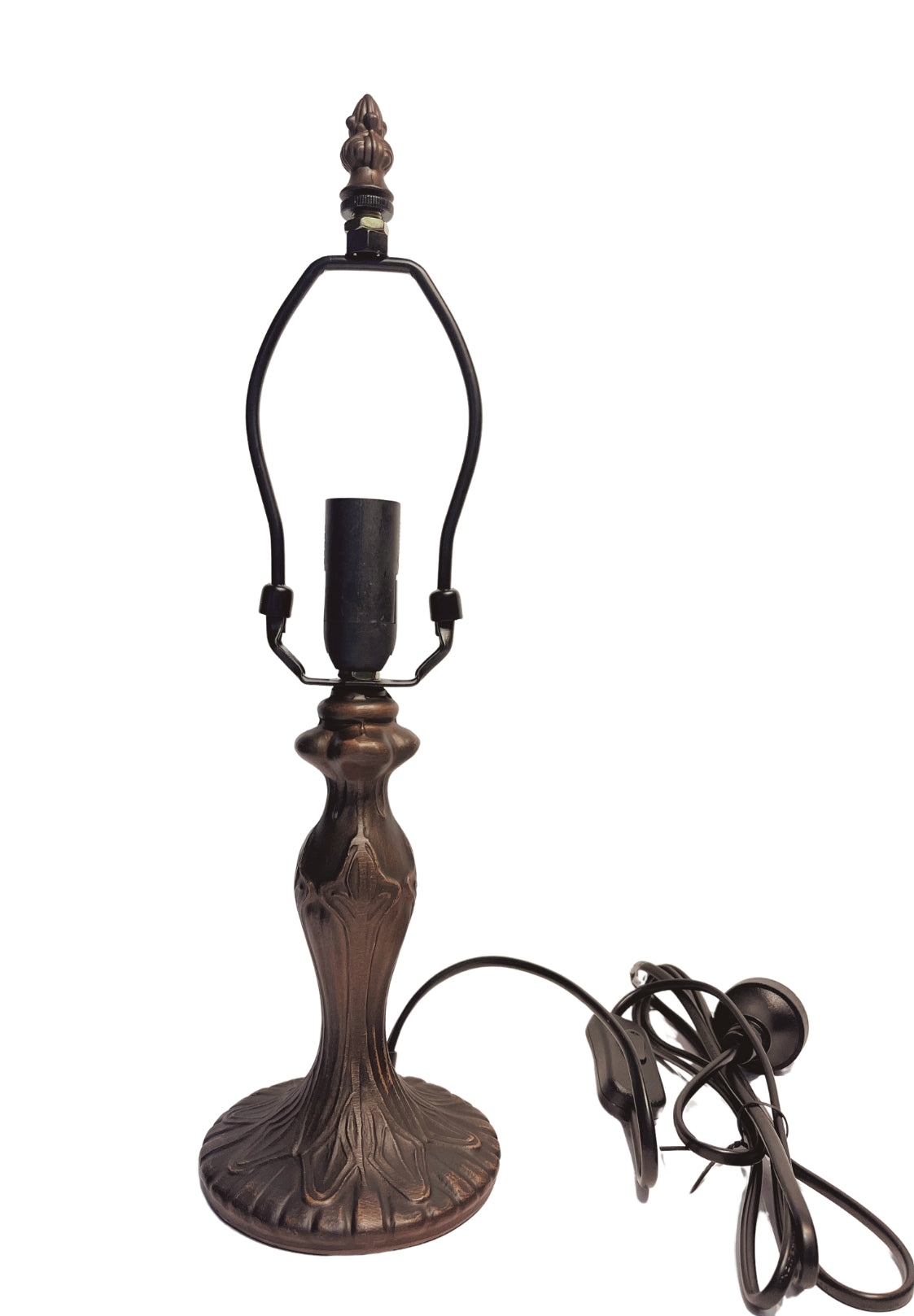 Vintage 1 Lights  Metal Vintage Lamp Base  for 8" Wide Tiffany Mini Table Lamp