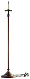 Large 20" Blue Daisy Floral Tiffany Floor Lamp