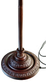 Large 20" Blue Daisy Floral Tiffany Floor Lamp